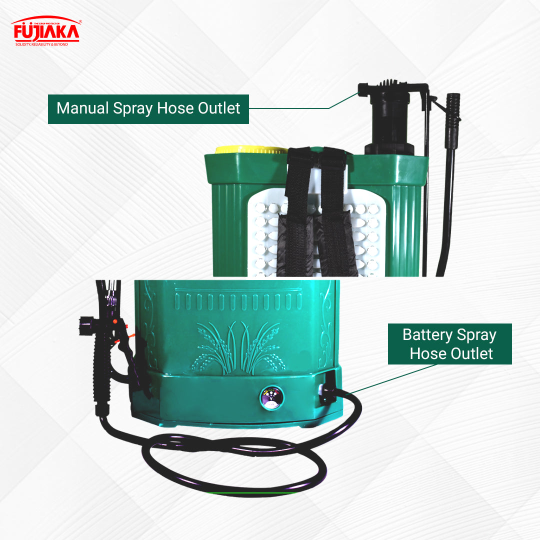 FUJIAKA DUO, 2-in-1, Battery Operated Agricultural Knapsack Sprayer-16 Litres