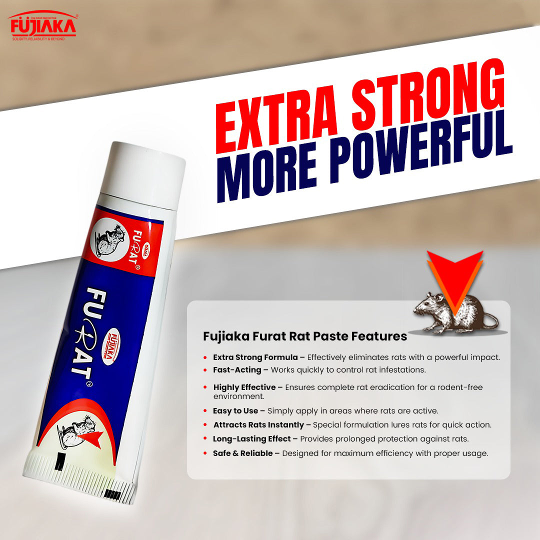 Furat Paste Rat Control - For Mice/Mouse/Rats/Rodents Control - 35gm - Pack of 5
