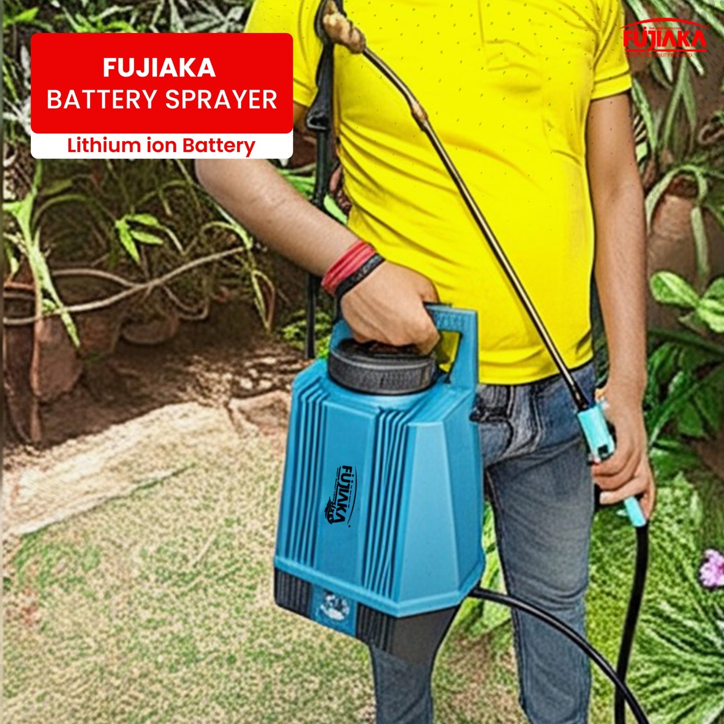 FUJIAKA WS/SIXER, Lithium-Ion Battery Operated Portable Garden Sprayer