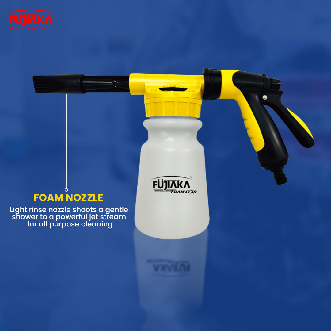 Adjustable nozzle foam sprayer for car wash by Fujiaka