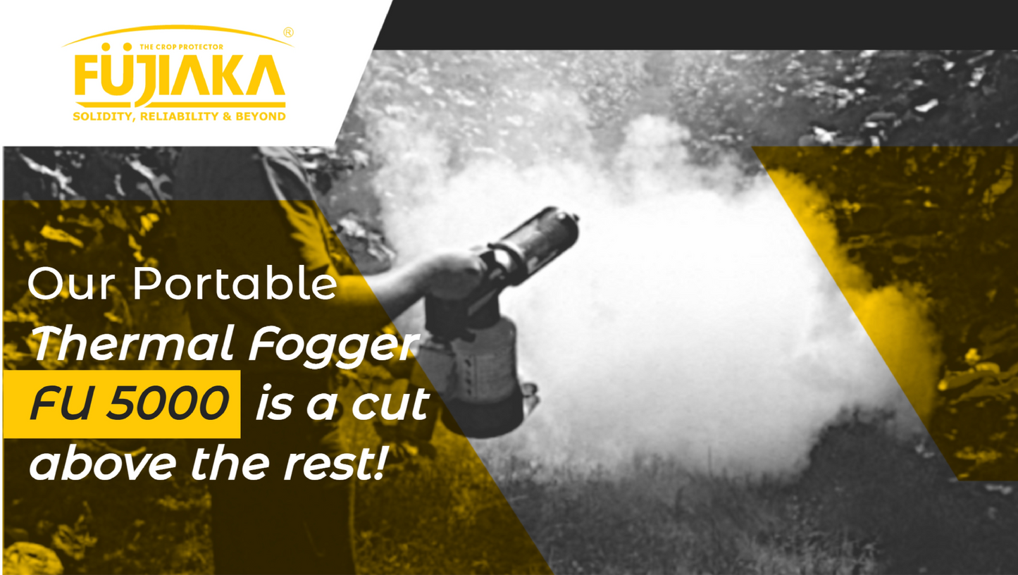 Gas-operated fogger by Fujiaka for farm spraying