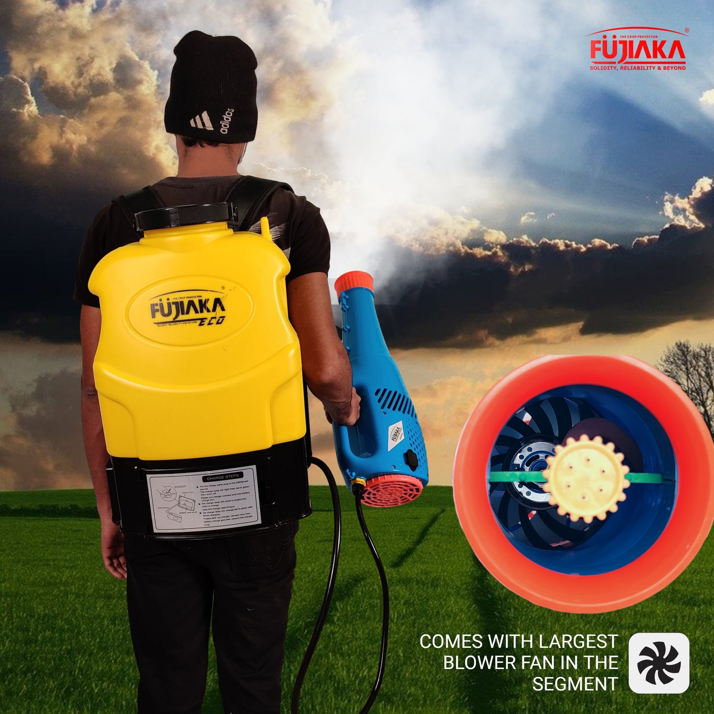 FUJIAKA Bugger, Mist Blower Attachment for Knapsack Sprayers