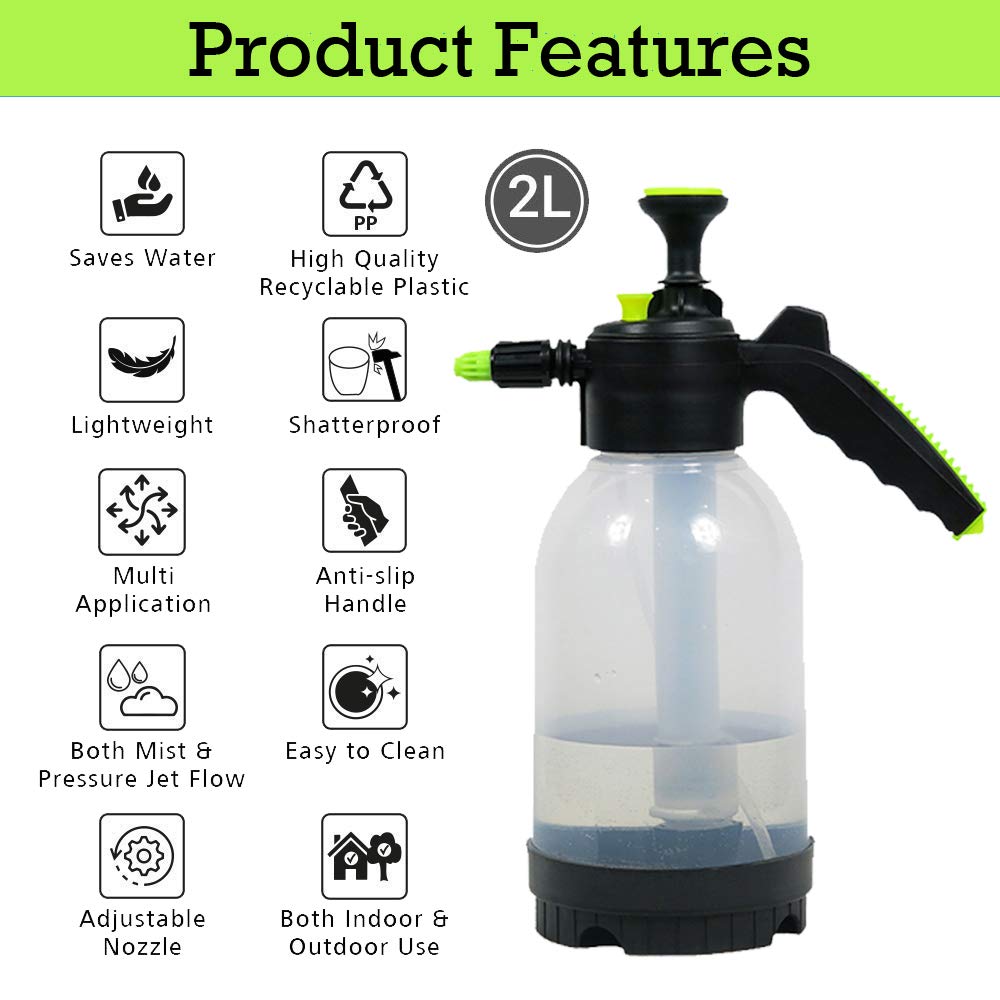 FUJIAKA WS/1.5 with Viton® Washer, Handheld Garden Sprayer Pump for Gardening and Pest Control