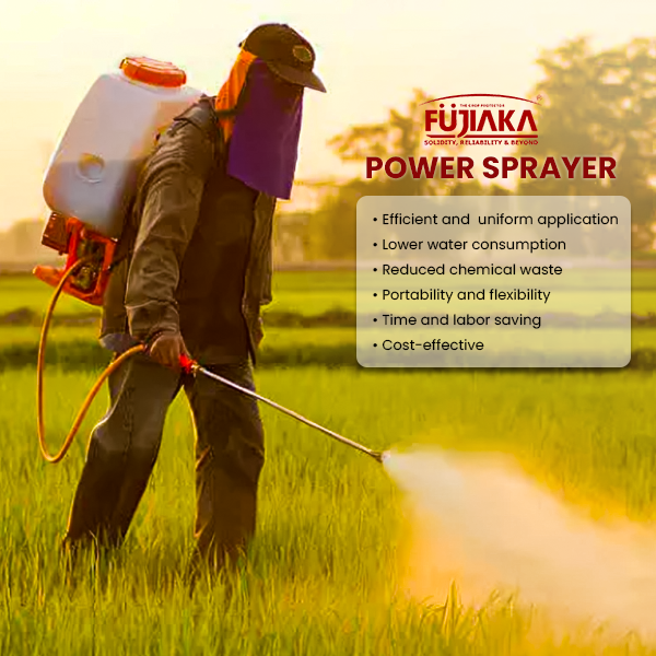 FUJIAKA Shakti, Knapsack/Backpack Power Sprayer Pump with 2-Stroke Petrol Engine for Agricultural, Professional Pest Control and Sanitising Use, 25 litres, Red (Pack of 1)