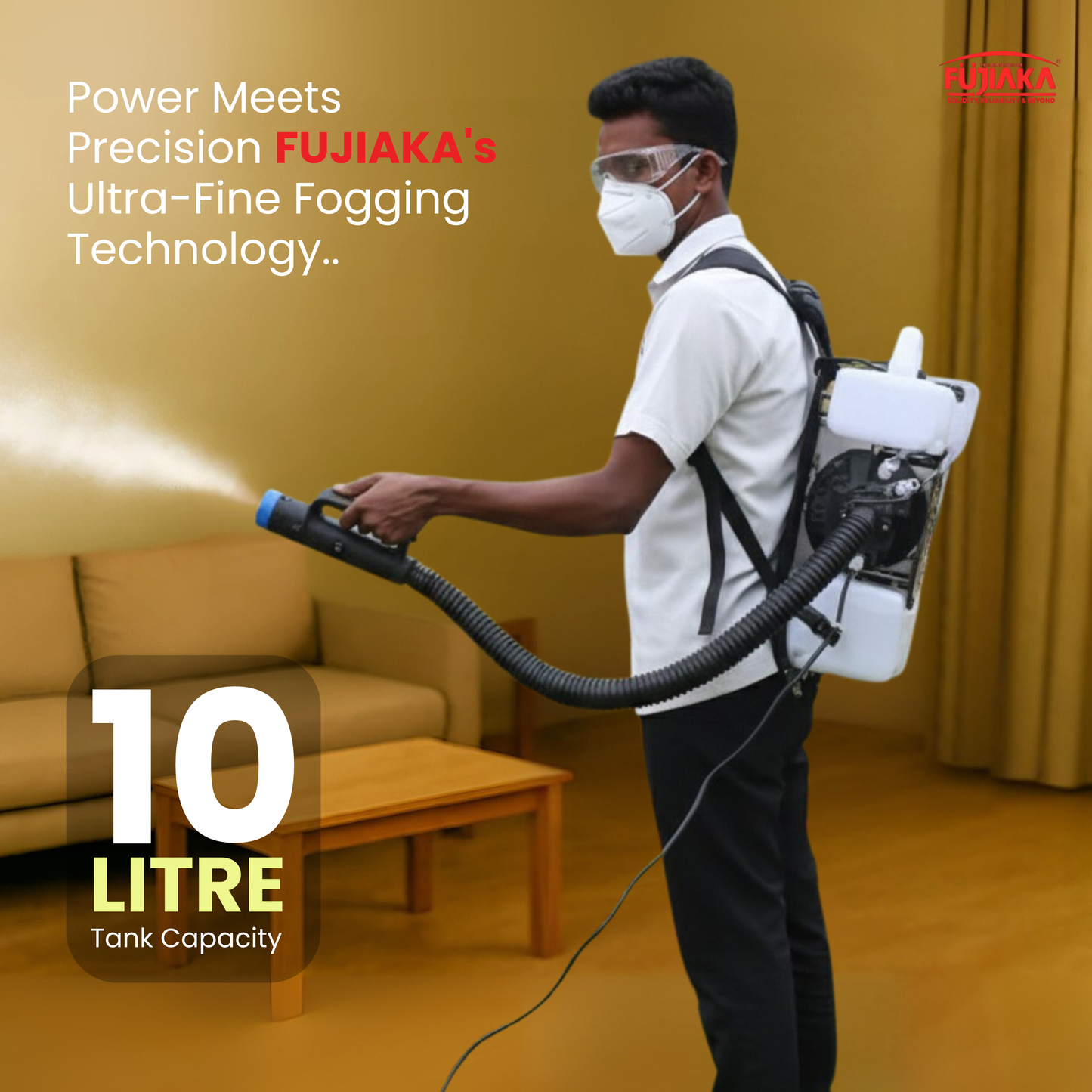 FUJIAKA LUV, Electronic ULV Cold Fogger, Mist Duster, Sanitization Machine