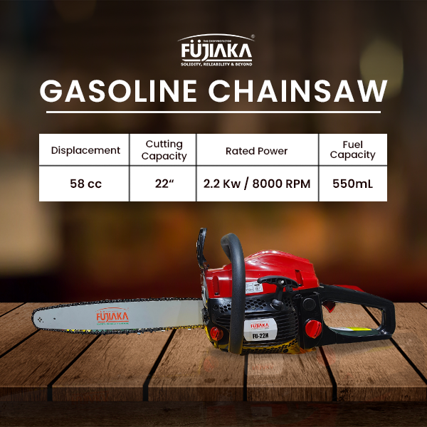 FUJIAKA, FU-22H High Power, Gasoline Chain Saw