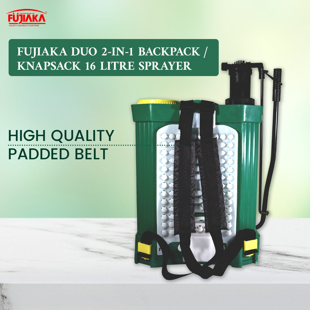 FUJIAKA DUO, 2-in-1, Battery Operated Agricultural Knapsack Sprayer-16 Litres