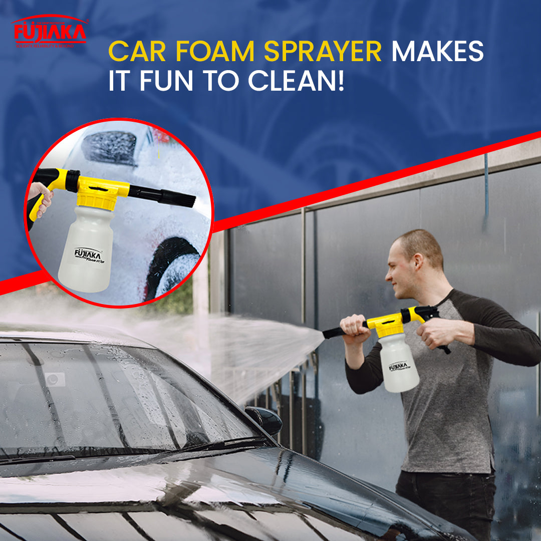 FUJIAKA Foam-Star, Foam Sprayer Multi Purpose (3in1) Heavy Duty Handheld Sprayer for Car Wash - 1 Litre - (Pack of 1)