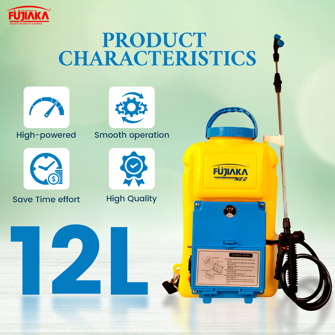 FUJIAKA NEO, Battery Operated Agricultural Knapsack Sprayer-12 Litres