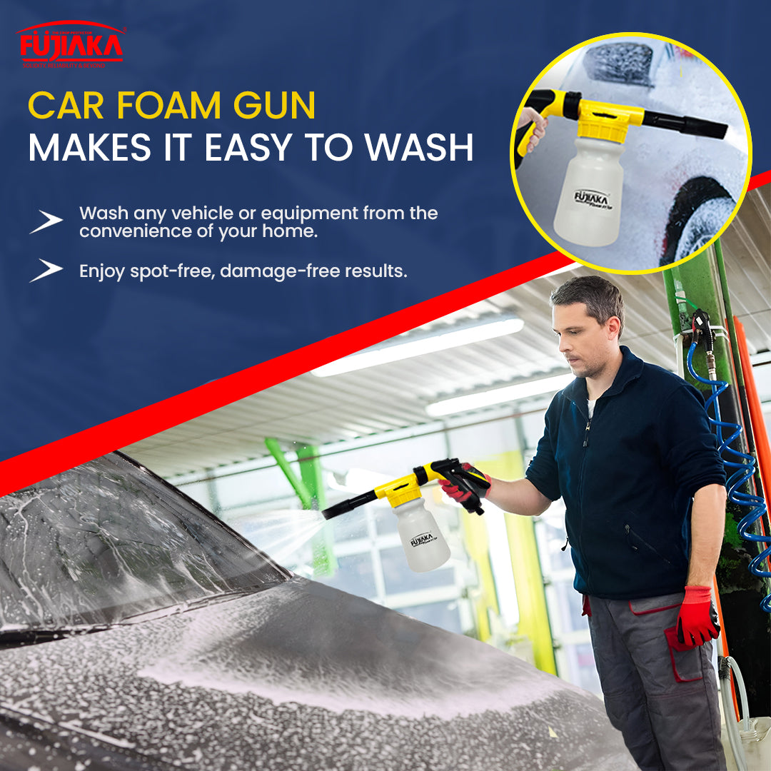 FUJIAKA Foam-Star, Foam Sprayer Multi Purpose (3in1) Heavy Duty Handheld Sprayer for Car Wash - 1 Litre - (Pack of 1)