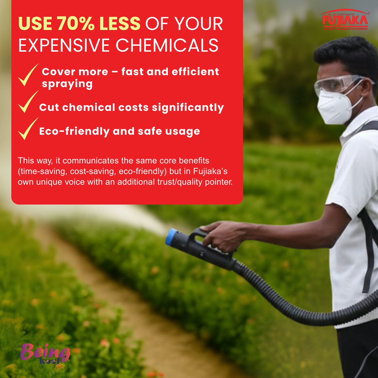 FUJIAKA LUV, Electronic ULV Cold Fogger, Mist Duster, Sanitization Machine