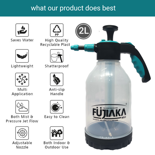 FUJIAKA WS/2.0, Handheld Garden Sprayer Pump for Gardening and Pest Control