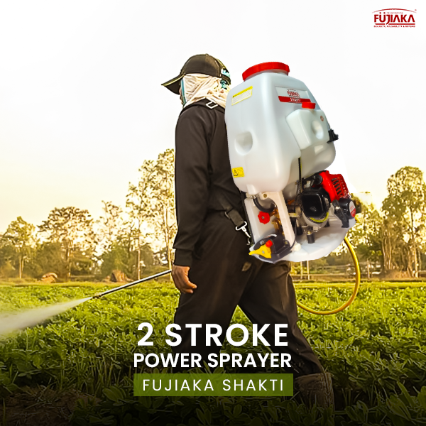 FUJIAKA Shakti, Knapsack/Backpack Power Sprayer Pump with 2-Stroke Petrol Engine for Agricultural, Professional Pest Control and Sanitising Use, 25 litres, Red (Pack of 1)