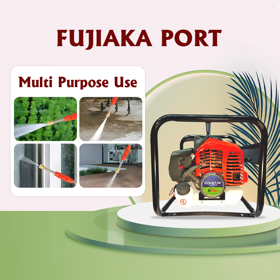 FUJIAKA, PORT FU-P-768, Portable Agricultural High-Pressure Power Sprayer Pump-2 STROKE PETROL ENGINE