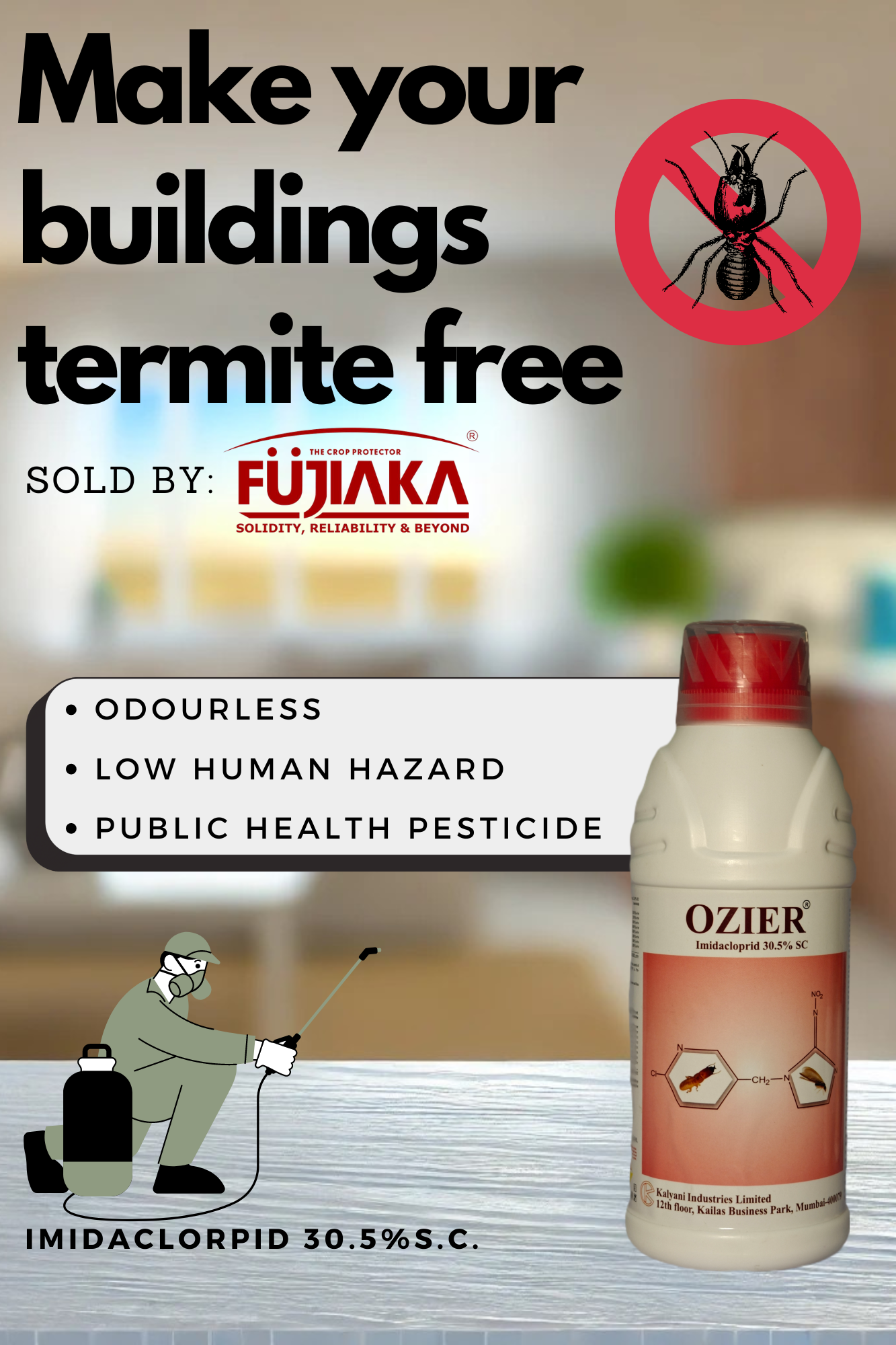 Ozier  - IMIDACLORPIDE - TERMITICIDE - 1 Litre | Liquid