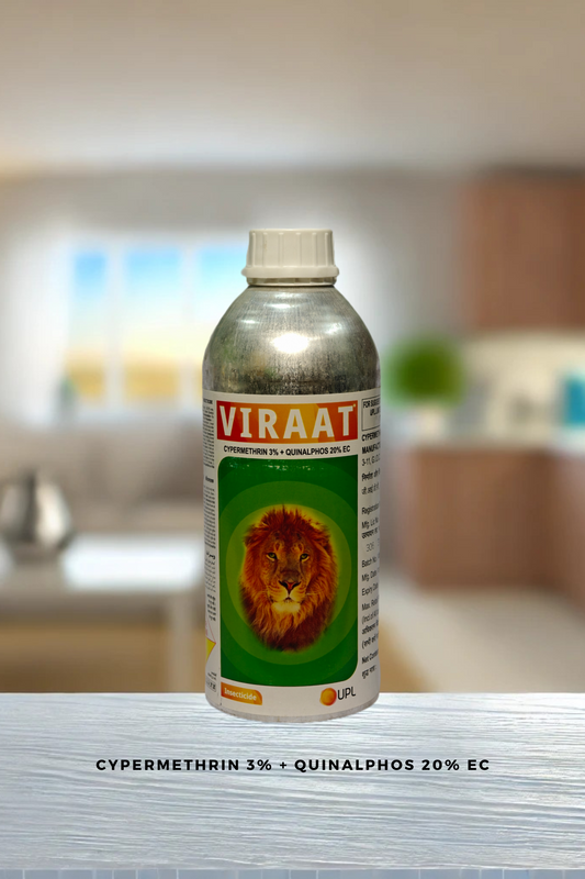 Viraat  - CYPERMETHRIN 3% + QUINALPHOS 20% EC - Insecticide | Liquid