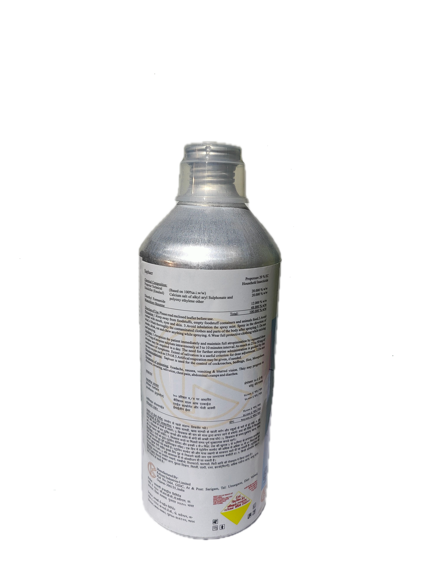 SAPHAER - Propoxure 20% Insecticide - 1 Litre | Liquid