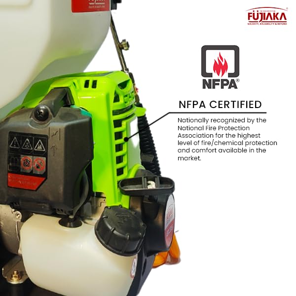 FUJIAKA SHAKTI 4S Knapsack Power Sprayer GX35 35CC 4 Stroke 25 Ltr tank | High Pressure Agricultural Back Pack Sprayer with JAPAN technology pump, Free 3 Head Nozzels, Hose Pipe, Sprayer Gun