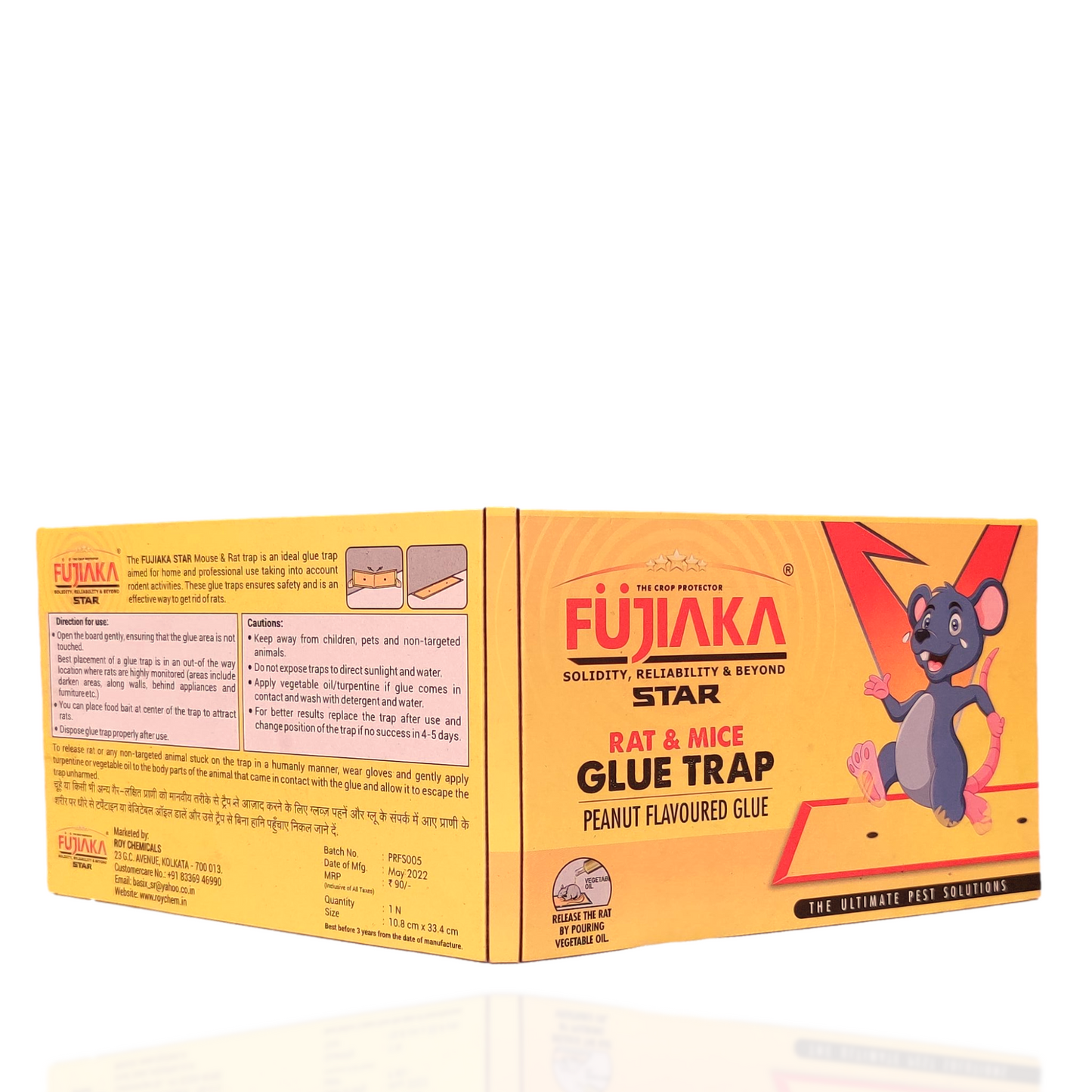 FUJIAKA STAR (ECO) Rat Trap, Glue Pad, Rodent Control Sticky Pad