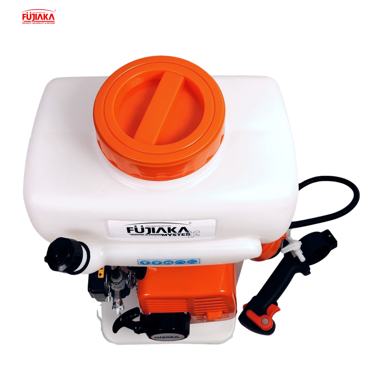 FUJIAKA MYSTER, Petrol Engine Operated-1.25kW 42.7 CC-2 Stroke, Backpack Knapsack Agricultural Power Blower Sprayer Pump