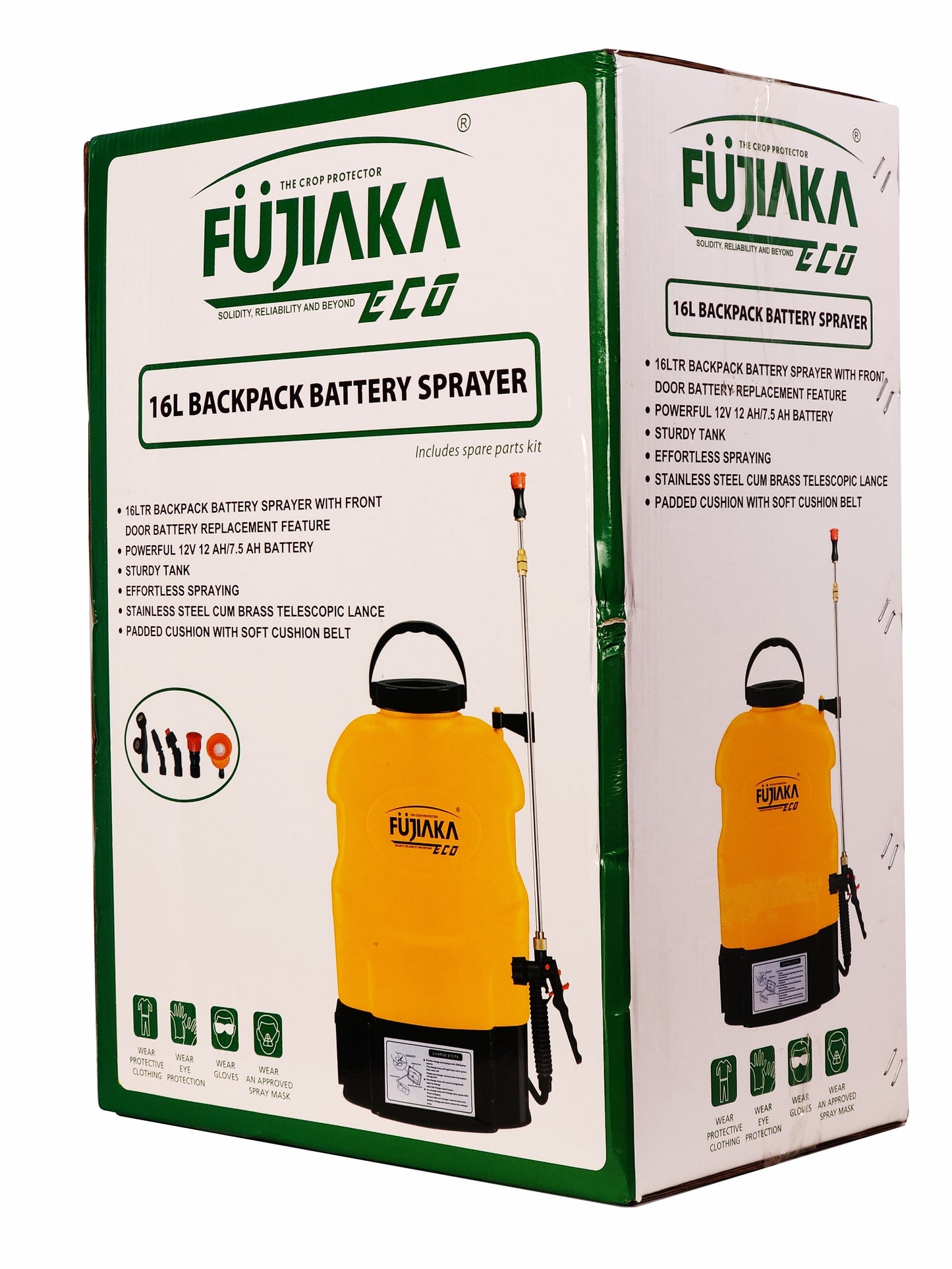 FUJIAKA ECO, Battery Operated Agricultural Knapsack Sprayer-16 Litres