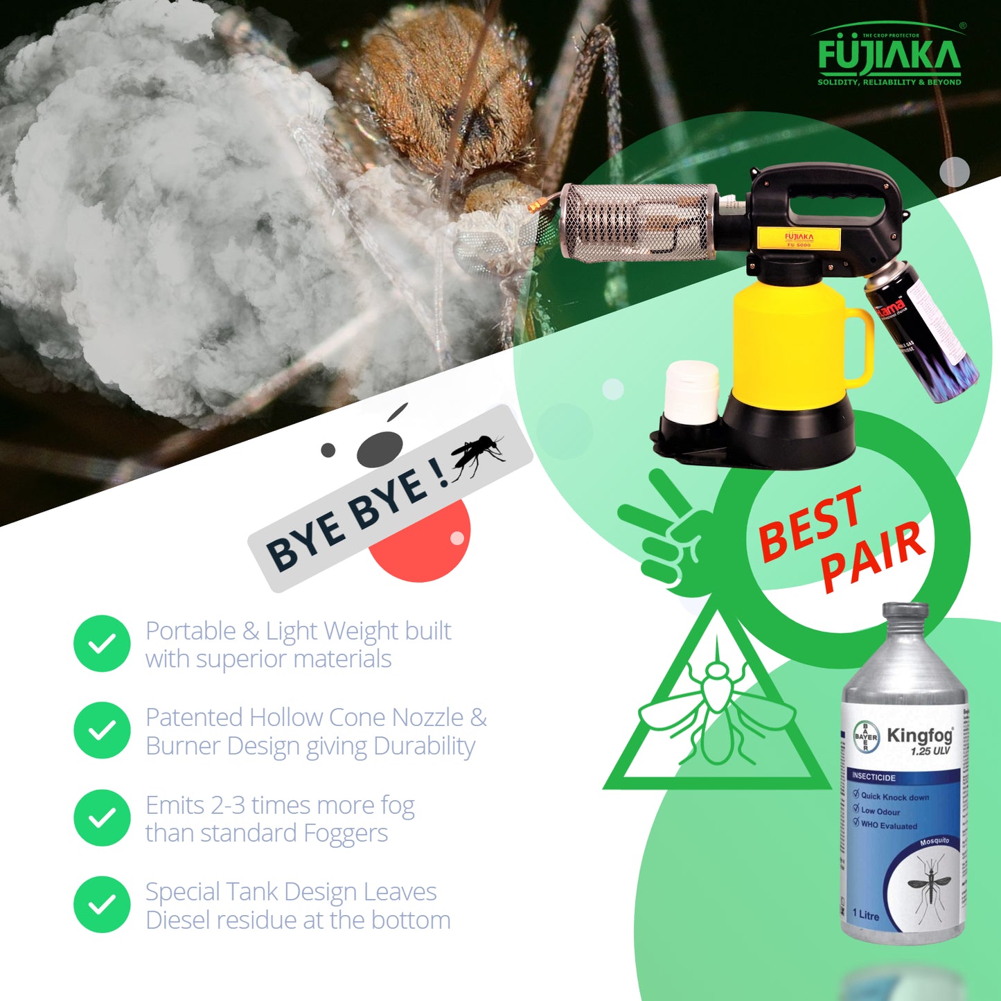 Fujiaka FU-5000 Portable Thermal Fogger/Fumigation Machine-Pack of 1